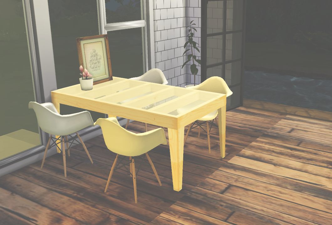 Handcrafted Dining Table | Sims 4 Updates -♦- Sims 4 Finds & Sims 4
