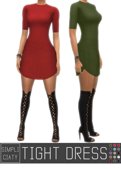 Simpliciaty Tight Dress V2 Sims 4 Updates ♦ Sims 4 Finds