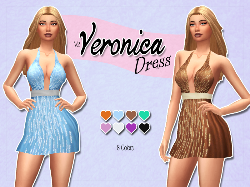 KASS - Veronica Dress v2 - Maxis Match | Sims 4 Updates -♦- Sims 4