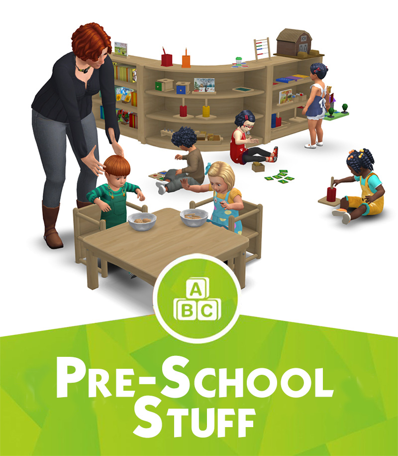 Around the Sims 4 | Custom Content Download | Pre-school – Activities for toddlers
