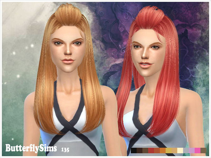 Hairstyle135 - Hairstyles - B-fly - Provide personalized hairstyle to Sims game player