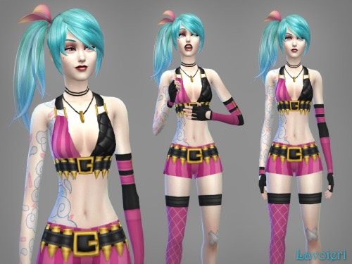 ~ Lavoieri Sims, Jinx Outfit - download for The Sims 4  TSR...