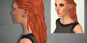 My Happy Ending - Demi Hairstyle - for Sims4 -23 colors, naturals,...