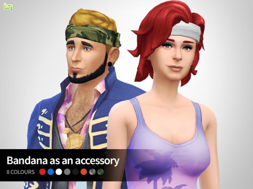 Bandana A quick little mesh edit of the male... - LumiaLover Sims