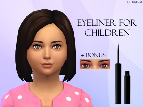 1) Eyeliner for children ! Black & Pink. Located... - Puresim