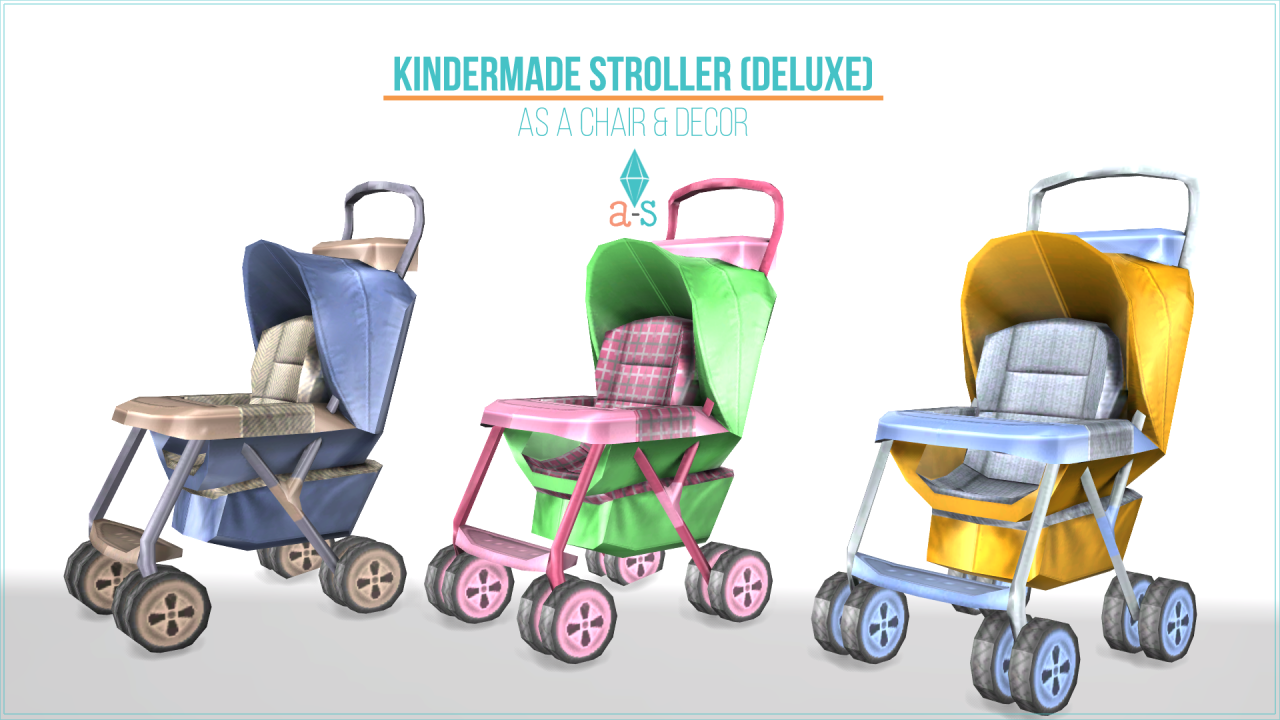Sims 4 functional baby stroller - zzplm