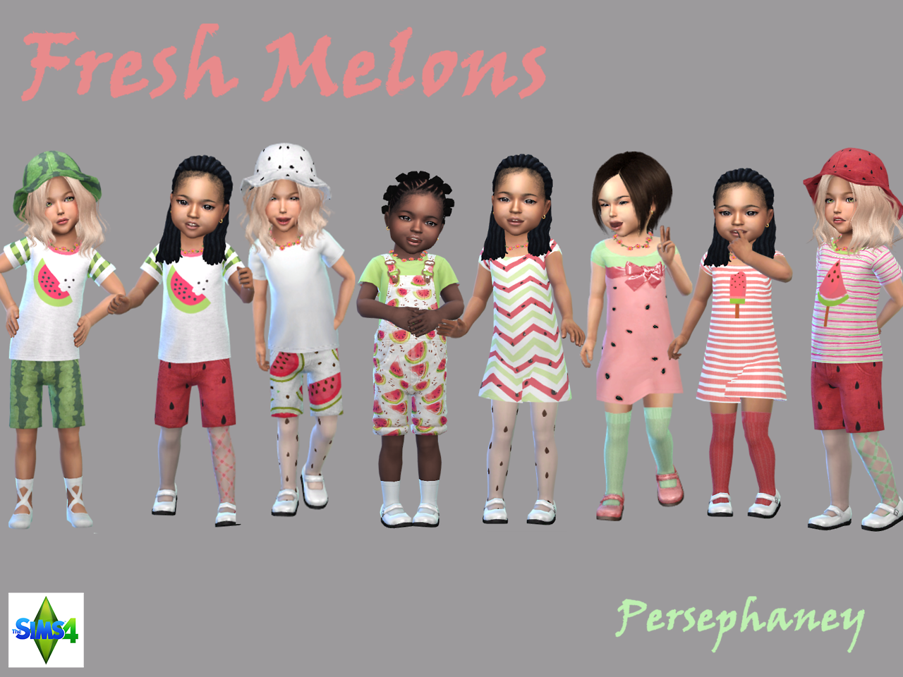 Persephaney — Fresh Melons New Toddler Girl Set