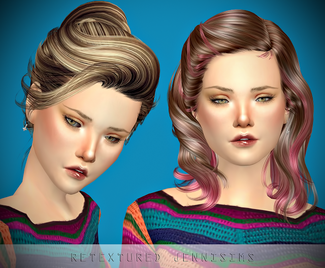 Jennisims Downloads Sims 4 Newsea Sandra And Newsea Uproar Hairs