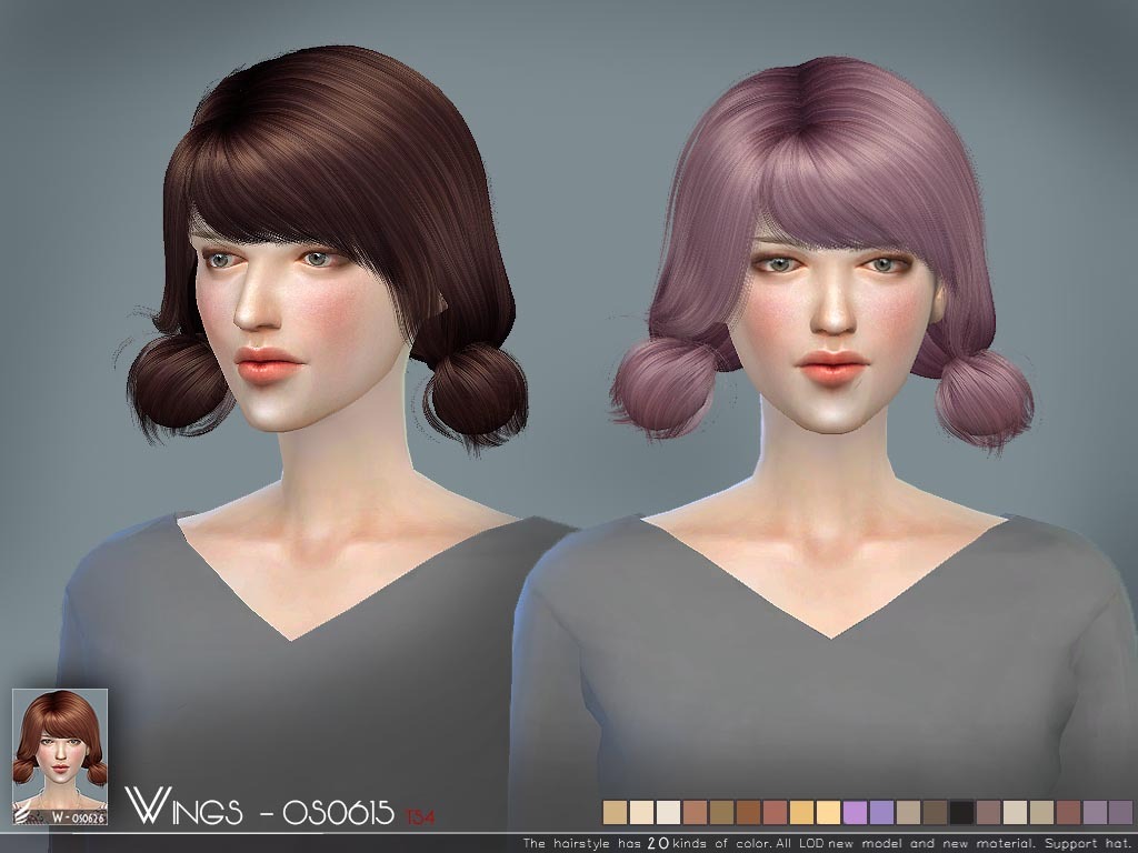 Симс 4 моды прическа. Wings hair ts4. SIMS 4 два хвостика с челкой. Симс 4 челка. SIMS 4 Wings.